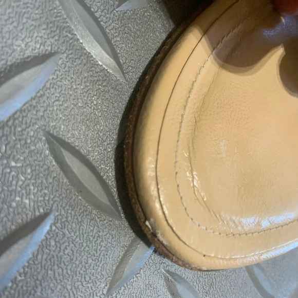 Y2k kelly coach floral leather kitten heels designer classic tan spring boho - Picture 3 of 6